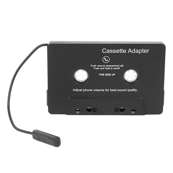 Audio Bluetooth -kasettivastaanotin, musta kasettisoitin, auton audio Bluetooth 5.0 -kasetti Aux -sovitin autoon