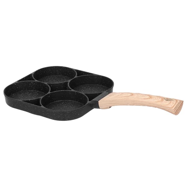 4-hulls stekepanne non-stick eggpannekake kokekar for induksjon gasskomfyr