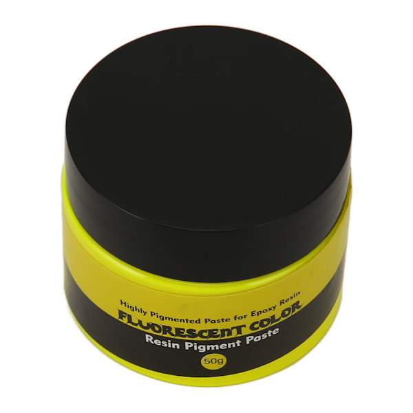 Epoksyharpiks pigment 50g fluorescerende farge høy metning enkel betjening flytende harpiks fargestoff for kunst håndverk DIY making fluorescerende gul