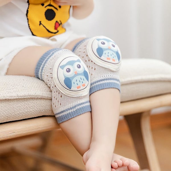 Sommer Baby Knæpuder, 1 Par Unisex Knæbeskyttere til Krabling og Gang