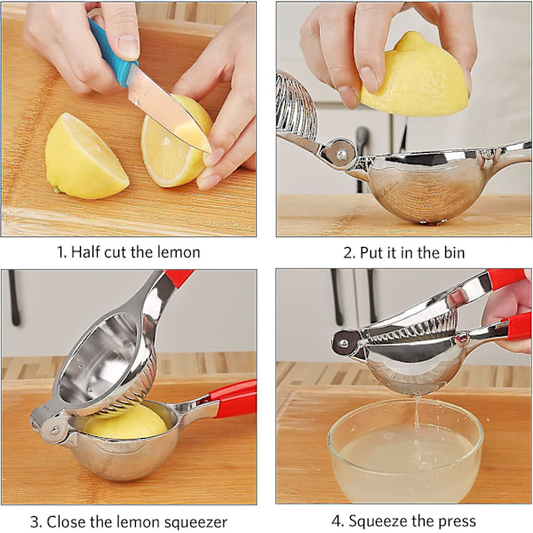 Køkkenredskaber som citronpresser med håndtag - manuel juicepresser - juicer