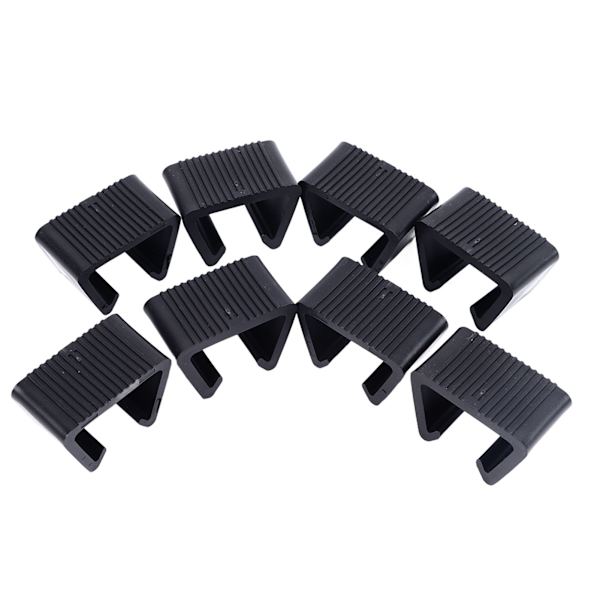 8 stk Utendørs terrassemøbelklemmer Rottingmøbler Festemidler Clips Seksjonssofa Sofa Funiture Clips 4,3 cm/1,7 tommer rille 8 stk.