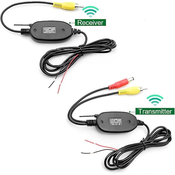 2,4 GHz Langaton Videolähetin-Vastaanotinsetti RCA-Auton Peruutuskameran Monitorin Vastaanottimen Cam DVD GPS Autoradion Soittimen Adapteri Moduuli
