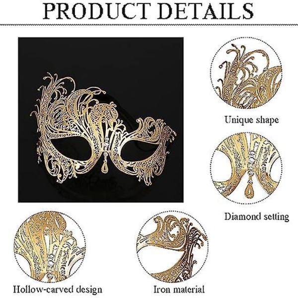 Elegant Sølv Phoenix Venetiansk Maske for Maskerade, Perfekt for Ball, Fester og Karneval