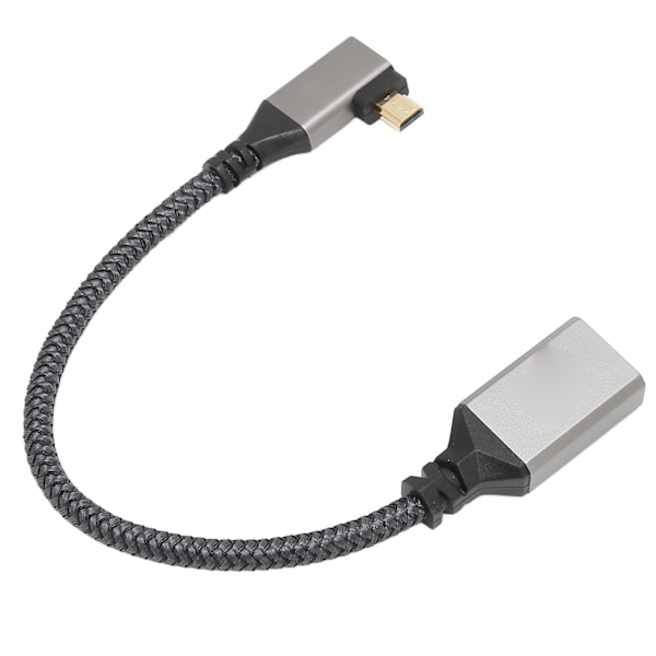 HD multimedie interfacekabel 4K 60Hz han til hun mikro til HD multimedie interface kabel til pc kamera projektor venstre 0,2 meter / 7,87 tommer