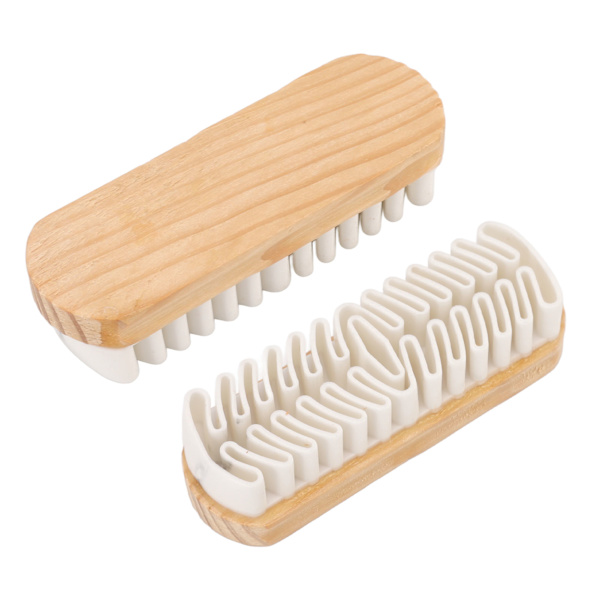 2 PCS Snø Støvler Semsket Børste Sko Rengjøring Crepe Børste Semsket Matt Sko Skrubber Rengjøring