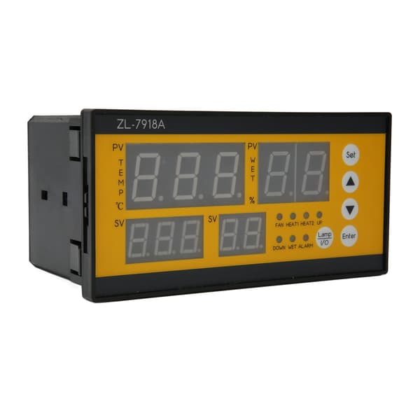 Æginkubator Controller Fugtighed Temp Kontrol Præcis Fuld Automatisk Rugemaskine Controller 100 til 240V