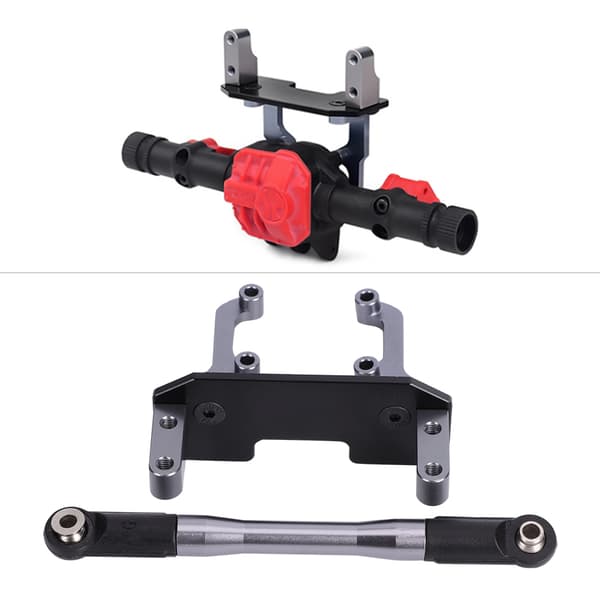 Servo Stand Mount med Styrestangsforbindelse Passer til Axial SCX10 II 90046 1/10 RC Bil