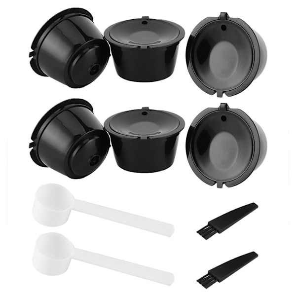2 set pods Återanvändbara påfyllningsbara filterkoppar Passar till Nestle DOLCE GUSTO kaffemaskiner