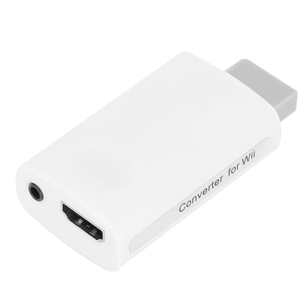 Wii-HD Multimedia Interface -muunnin 3,5 mm sovitin peli HD 1080P 480P -ulostulo Valkoinen