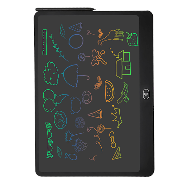 16 tommer elektronisk LCD skrivetavle farverig tegnetavle tablet til udendørs rejser sort
