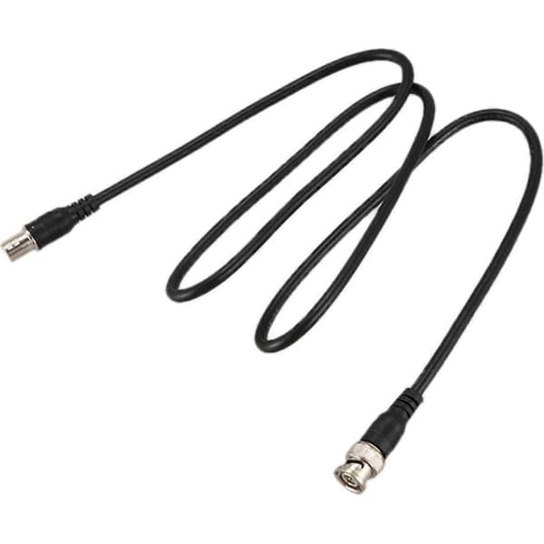 CCTV forlænger koaksialkabel med BNC han-til-hun-stik, 1 m (3,3 ft), sort