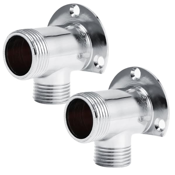 Inlopp G1/2 Utlopp G3/4 Väggmonterad Duschhuvud Kran Adapter Badrumstillbehör