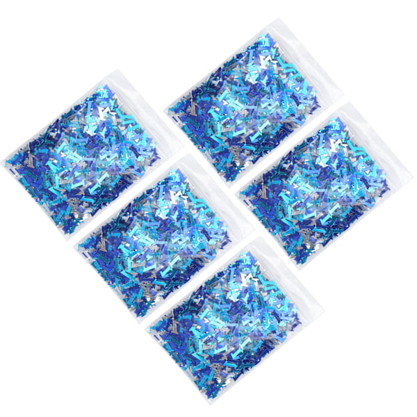 8mm Blå Konfettifest Glitter Sequin Borddekorationer til Thanksgiving Day Dåb Nummer