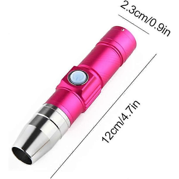 Mini Kynsilamppu Mini UV Kannettava LED Kynsilamppu Kynsikuivain Kovetuslamppu Taskulamppu Kynsityökalut Lakka Pinkki Punainen