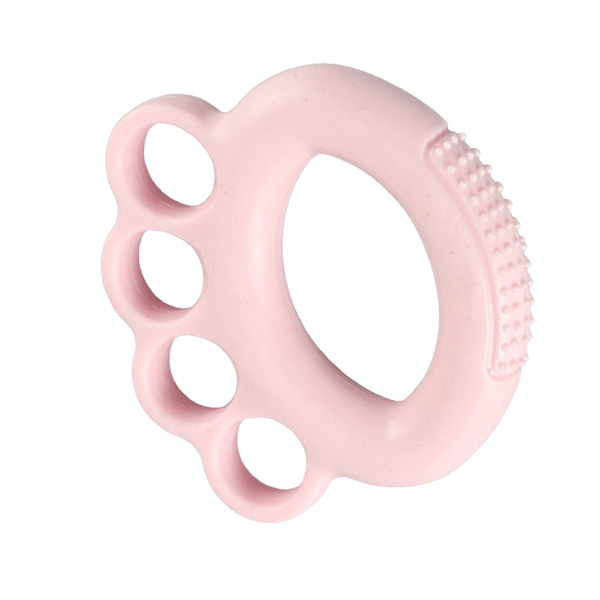 Silikonegrebstræner Ring Fleksibel Fingerstrækker Øvelsesstyrker til Børn Studerende Håndtræning Pink