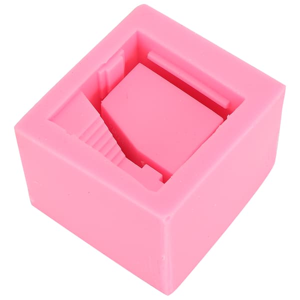 Silikoneform 3D Hus Villa Form Blomsterpotte Mønster til Kage Håndlavet Sæbe Væske