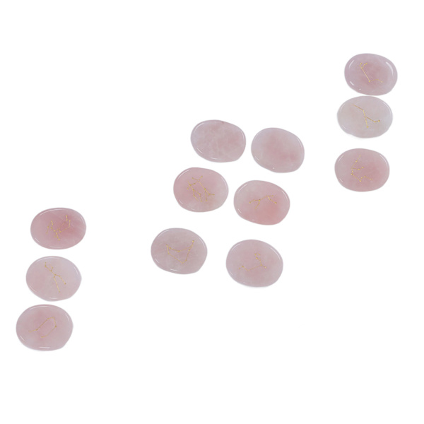 12 st kristallhealingstenar utsökt lyster polerad reiki balansering helande kristaller för meditationsrumsdekoration rosenkvarts