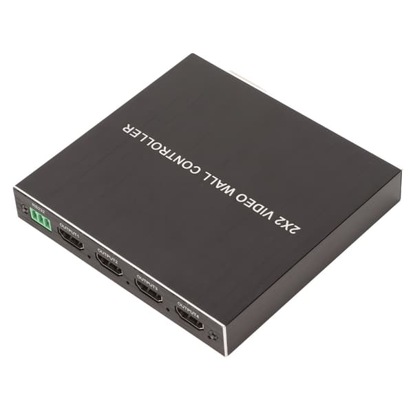 DVI TV-väggvideokontroll 180 graders roterande HD Multimedia Interface Splicing Display Processor med fjärrkontroll 100‑240V US-kontakt