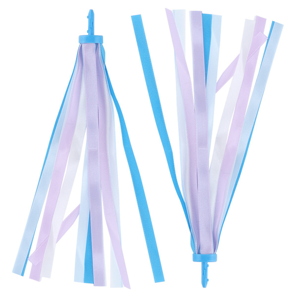 2 stk Bånd Streamers Dekorative Fargerike Stoff Dusker for Gutter Jenter Scooter Sykkel Styre3