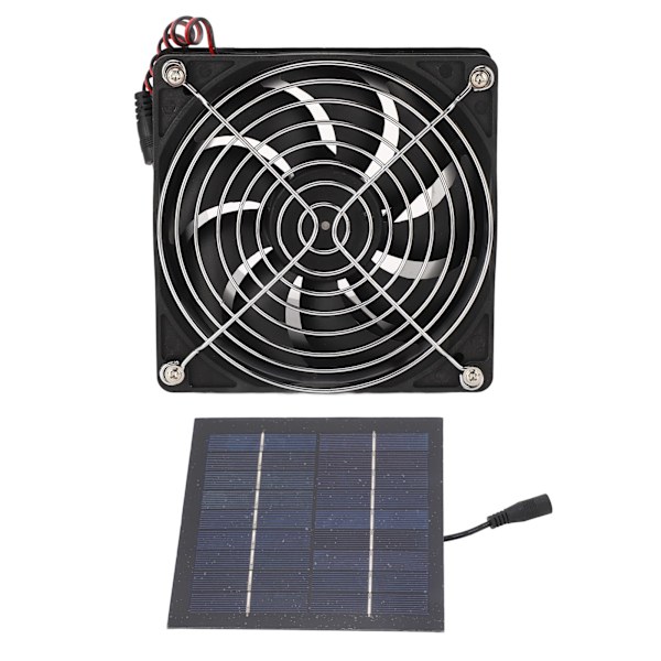 Soludstødningsventilator Effektiv varmeafledning Ventilation 50W Solpanelventilatorsæt 5-12V
