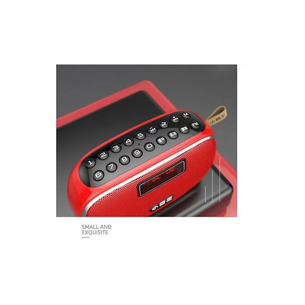 W23 Portabel Radio Walkman Kort USB Multi - Funktion Digitalt Valsångsval Bluetooth Högtalare Svart