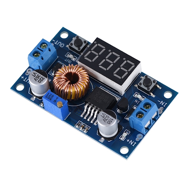 5A 75W DC-DC Justerbar Trin Ned Spænding Modul Spændingsregulator LCD-skærm