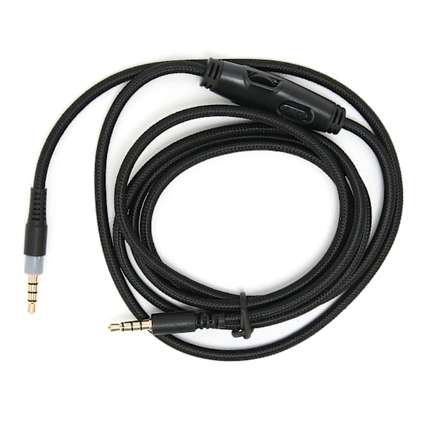 Hodetelefonkabel 3,5 mm hann til hann lydkabel med volumkontroll for HyperX Cloud