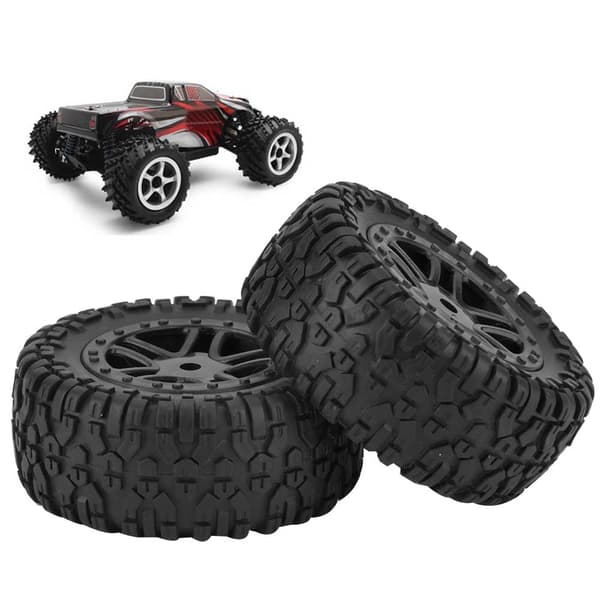 2 st PXtoys RC Lastbilsdäck Hjul med Nav för 9301 1/18 Modellbil