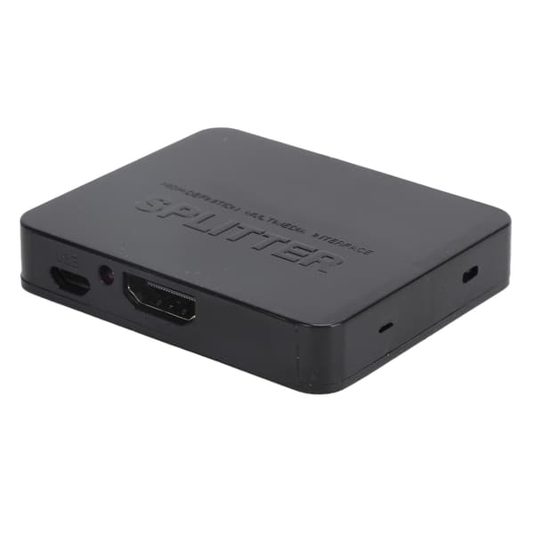 1 in 2 ut HD Multimedia Interface Splitter för duplicering/spegling av förstärkare, dubbla bildskärmar 4K 1080P 3D
