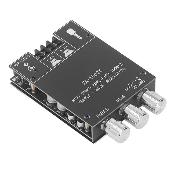 Audio effektforstærkerkort 100W Bluetooth 5.0 Dual Channel Stereo Audio Receiver Board DC12-24V