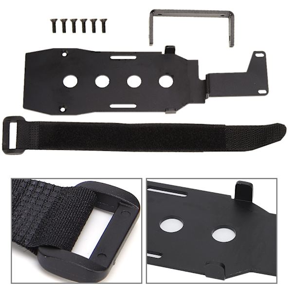 Aluminiumlegering DIY lavt batteri metallbatteriplate for TRAXXAS TRX4 1/10 RC bil