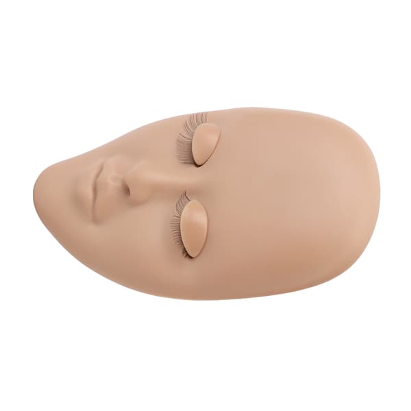 Vipper Mannequin Hode Øyenvippe Forlengelse Praksis Mannequin Sminke Mannequin Hode for Nybegynner Lysebrun