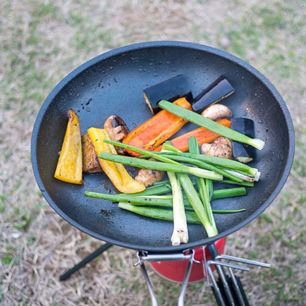 Utomhus Bärbar Pan Vikbar Camping Köksredskap Non-Stick Pan Matlagning Stek Camping Picknick Vandringsredskap