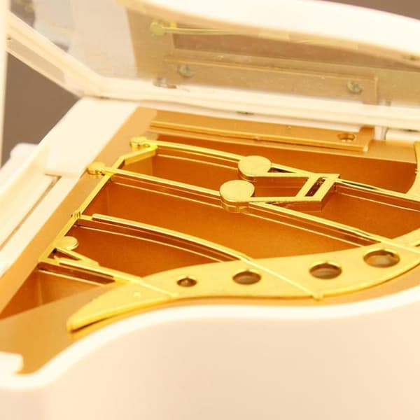 Piano Speldosa Mekanisk Klassisk Speldosa Vacker Dekoration