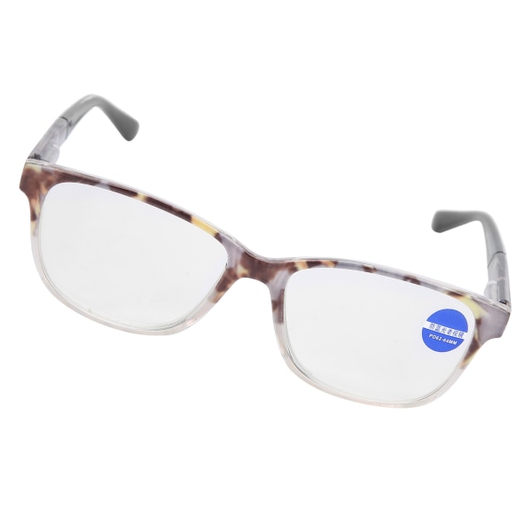Harmaa kuviokehys Tyylikkäät lukulasit Unisex Vanhusten Yksinkertaiset Presbyopic lasit+150