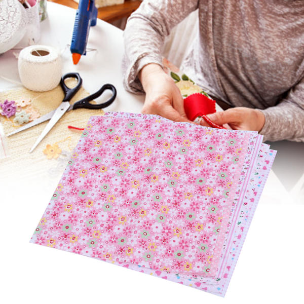 2 påsar tryckt ren bomull sömnad quilting tyger för DIY handgjord trasa