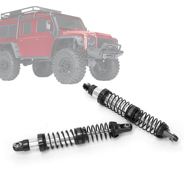 102 mm dobbeltfjeder støddæmper passer til Traxxas trx-4 RC bilmodel Sort B8260SBL
