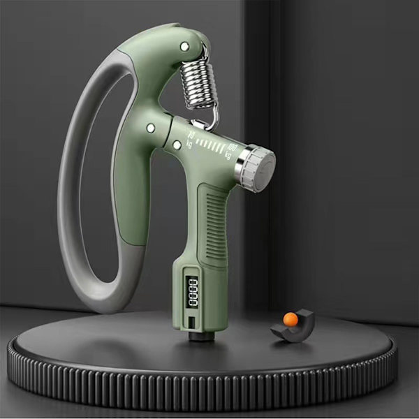 Justerbar håndgrepsforsterker med ergonomisk design, grønn