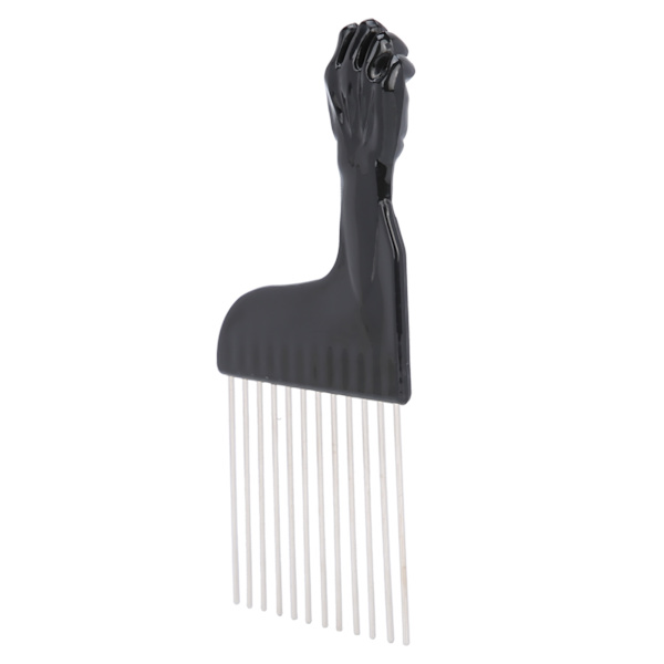 Salon Metal Pick Comb Bærbar Detangle Styling Kam til langt tykt krøllet hår