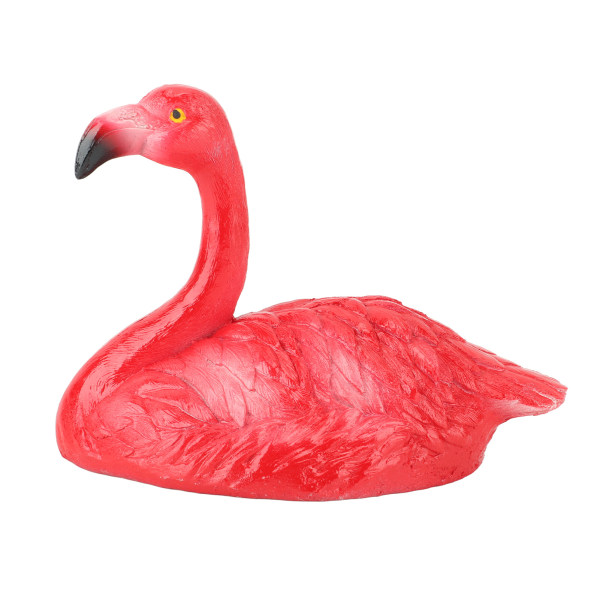 Flamingo Dekorationer Flytande Flamingo Prydnader för Fiskdamm Fisk Tank Bakgård Uteplats Gräsmatta Liten Röd Huvud Upp Flamingo