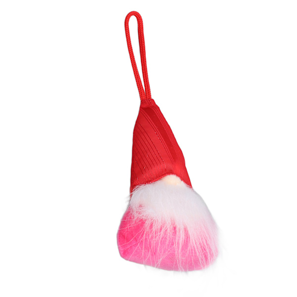 Gnome plyschprydnader Alla hjärtans dag festliga söta tomten hängande dockdekoration för trädöppen spisröd