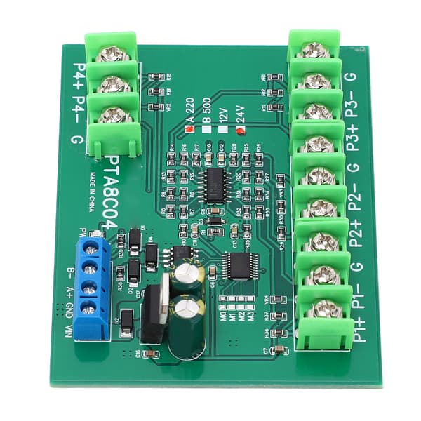 4-kanals PT100 RTD RS485 temperatursensorplade Temp-opsamlingsmodul Modstandssamler A220 -40-220℃ DC24V