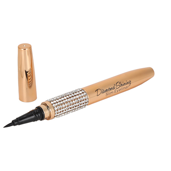 Yaqinuo 2ml vattentät eyeliner Pen SmudgeProof ögonmakeup liner Vattentät eyeliner (guld)