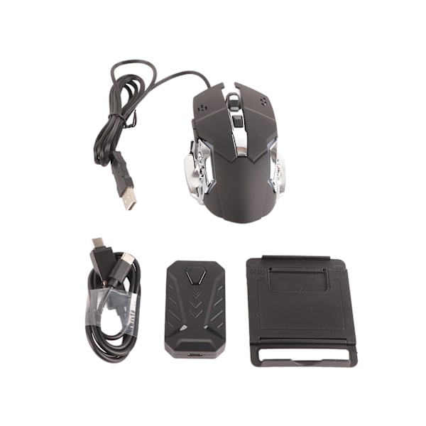 Half Hand Gaming Tangentbord Mus Combo USB trådbunden LED-bakgrundsbelyst mus och tangentbord med omvandlare för PS3 för XboxONE