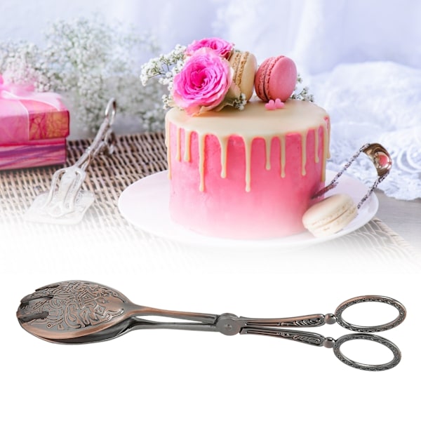 Kjøkkenredskaper Sink-legering Multifunksjonell Klemme Sklisikker Matlaging Baking Brødmatklemme (Kobber)