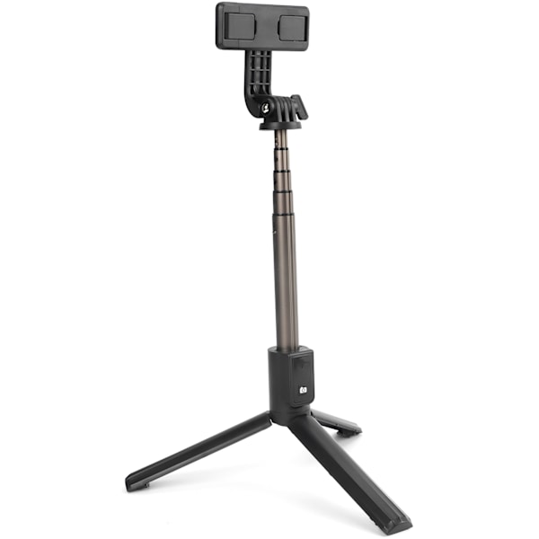 Foldbar Selfie Stick Tripod Bærbar Udtrækkelig Selfie Stick med Fjernbetjening (Sort)
