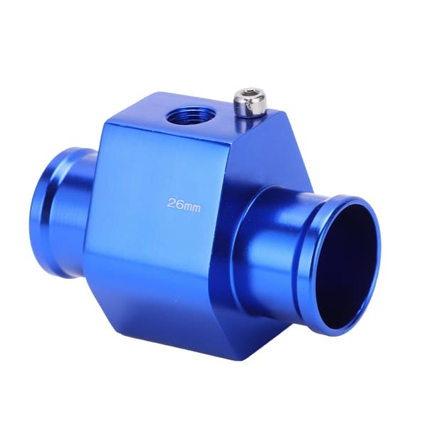 Vandtemperatur Samleled Rør Metal Sensor Måler Slange Adapter Tilbehør med Klemmer 26mm