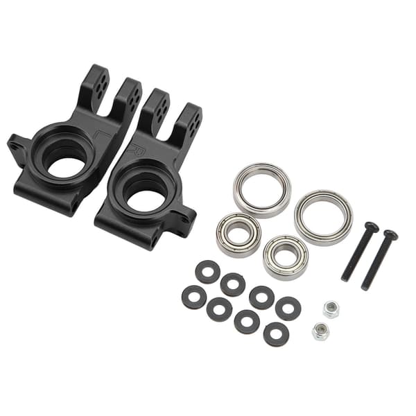 2 stk. RC bagnavsholder opgraderingsdele udskiftning aluminiumslegering til ARRMA 1/7 1/8 sort
