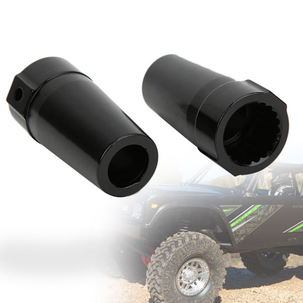2 stk. Aluminiumslegering Bagaksel Bøsning Tilbehør Passer til Wraith AX90018 90020 1/10 RC BilSort